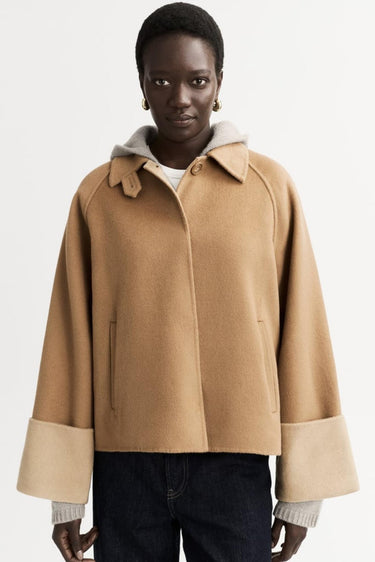 Double Faced Jacket Camel-Jacket & Outwear-Soft Goat-Debs Boutique
